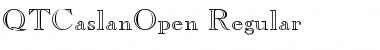 QTCaslanOpen Regular Font Title Preview