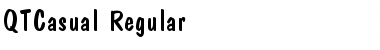 QTCasual Regular Font Title Preview