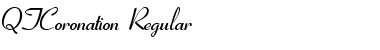 QTCoronation Regular Font Title Preview