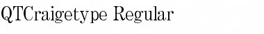 QTCraigetype Regular Font Title Preview