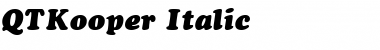 QTKooper Italic Font Title Preview