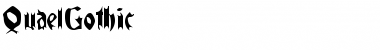 QuaelGothic Regular Font Title Preview