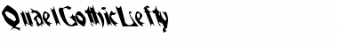 QuaelGothicLefty Regular Font Title Preview