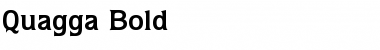 Quagga Bold Font Title Preview