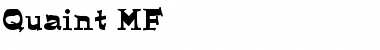 Quaint MF Regular Font Title Preview
