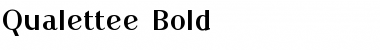 Qualettee Bold Font Title Preview