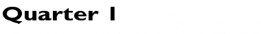 Quarter 1 Regular Font Title Preview