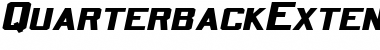 QuarterbackExtended Oblique Font Title Preview