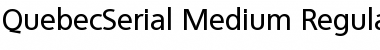 QuebecSerial-Medium Regular Font Title Preview