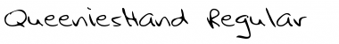 QueeniesHand Regular Font Title Preview