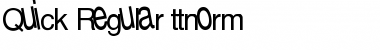 Quick Regular Font Title Preview