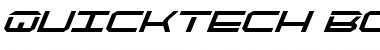 QuickTech Bold Italic Bold Italic Font Title Preview