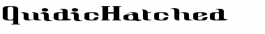 QuidicHatched Regular Font Title Preview