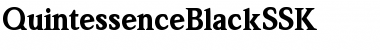 QuintessenceBlackSSK Regular Font Title Preview