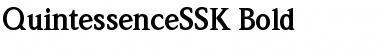 QuintessenceSSK Bold Font Title Preview