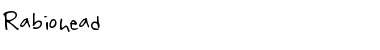 Rabiohead Regular Font Title Preview
