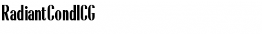 RadiantCondICG Medium Font Title Preview