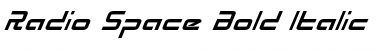 Radio Space Bold Italic Bold Italic Font Title Preview