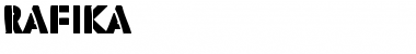 Rafika Regular Font Title Preview
