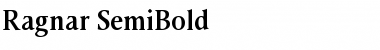 Ragnar SemiBold Regular Font Title Preview