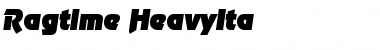 Ragtime-HeavyIta Regular Font Title Preview