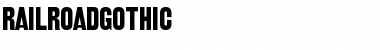 RailroadGothic Regular Font Title Preview
