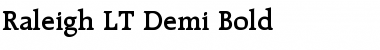 Raleigh LT Bold Font Title Preview