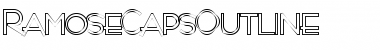RamoseCapsOutline Regular Font Title Preview