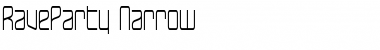 RaveParty Narrow Regular Font Title Preview