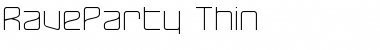 RaveParty Thin Regular Font Title Preview