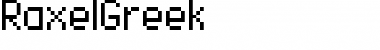 RaxelGreek Regular Font Title Preview