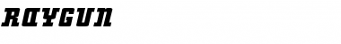 RayGun Regular Font Title Preview