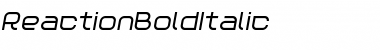 Reaction Regular Font Title Preview