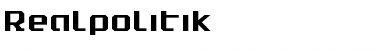 Realpolitik Regular Font Title Preview