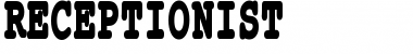 Receptionist Regular Font Title Preview