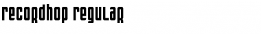 Recordhop Regular Font Title Preview