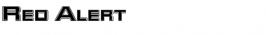 Red Alert Regular Font Title Preview