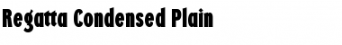 Regatta Condensed Regular Font Title Preview