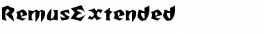 RemusExtended Regular Font Title Preview