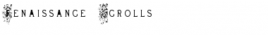 Renaissance Scrolls Regular Font Title Preview