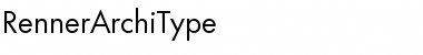 Renner Regular Font Title Preview