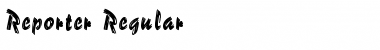 Reporter Regular Font Title Preview