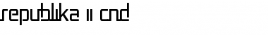 Republika II Cnd Regular Font Title Preview