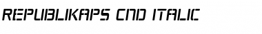 Republikaps Cnd Italic Font Title Preview