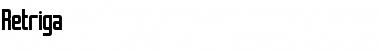 Retriga Regular Font Title Preview