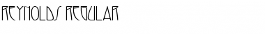 Reynolds Regular Font Title Preview