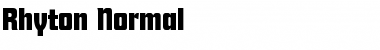 Rhyton Normal Font Title Preview