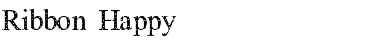 Ribbon Happy Regular Font Title Preview