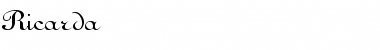 Ricarda Regular Font Title Preview