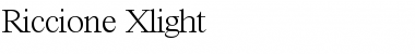 Riccione-Xlight Regular Font Title Preview